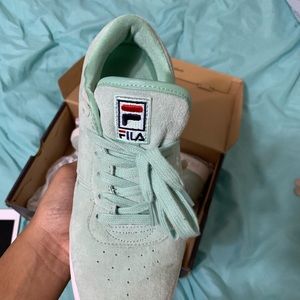 fila shoes mint green